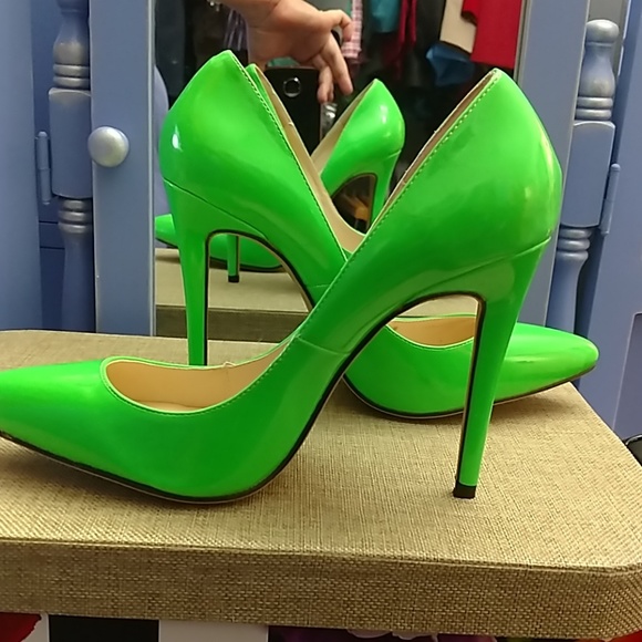 bright green heels